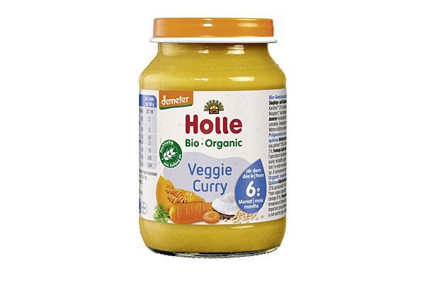 Holle Veggie Curry verre 190 g