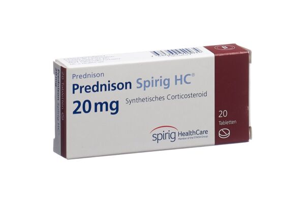 Prednisone Spirig HC cpr 20 mg 20 pce