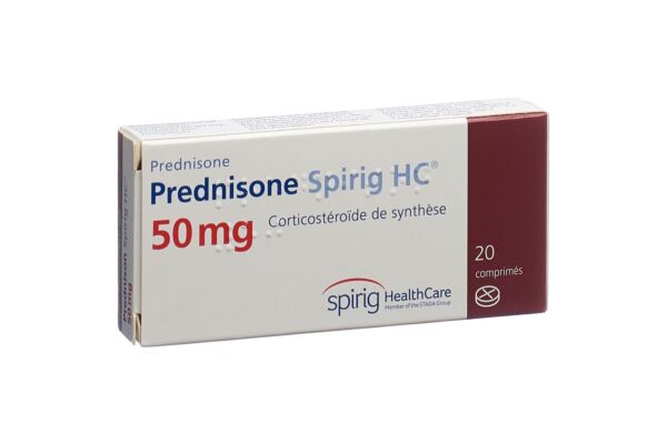 Prednison Spirig HC Tabl 50 mg 20 Stk