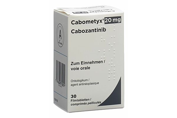 Cabometyx cpr pell 20 mg bte 30 pce
