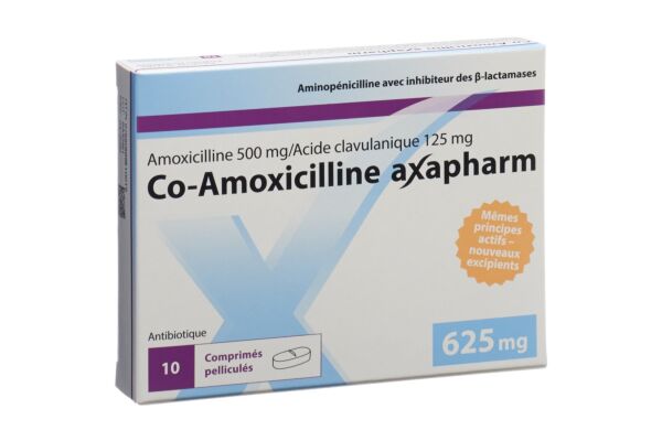 Co-Amoxicillin axapharm Filmtabl 625 mg 10 Stk