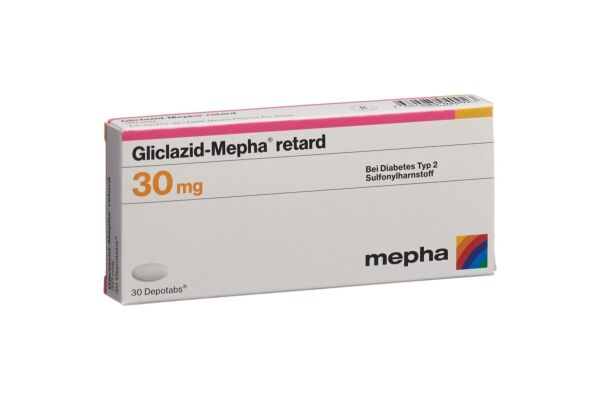 Gliclazid-Mepha retard Depotabs 30 mg 30 Stk
