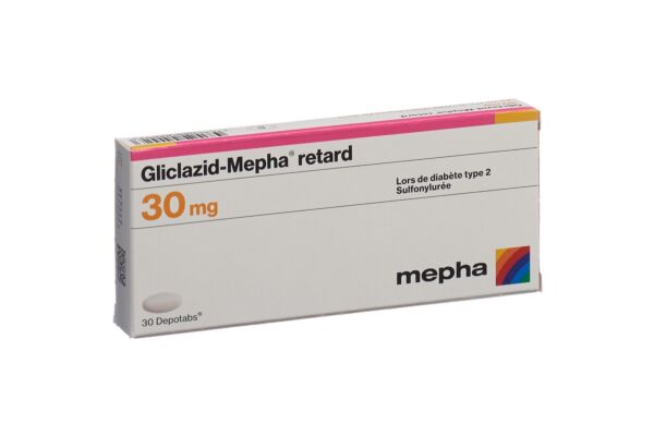 Gliclazid-Mepha retard Depotabs 30 mg 30 Stk