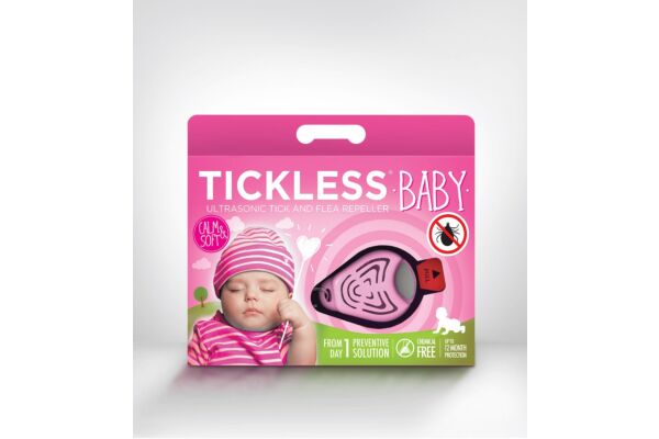 Tickless Baby Zeckenschutz rosa