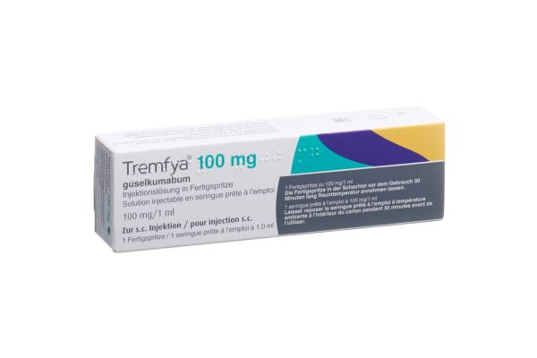 Tremfya sol inj 100 mg/ml seringue préremplie 1 ml