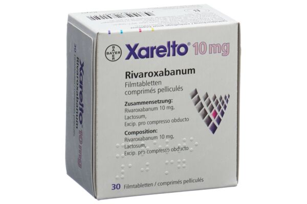 Xarelto Filmtabl 10 mg Ds 100 Stk