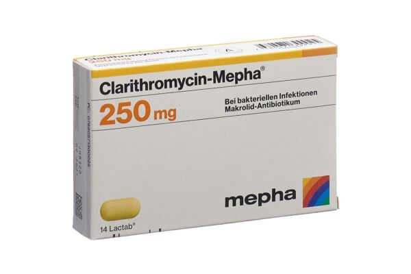 Clarithromycin-Mepha Lactab 250 mg 14 Stk
