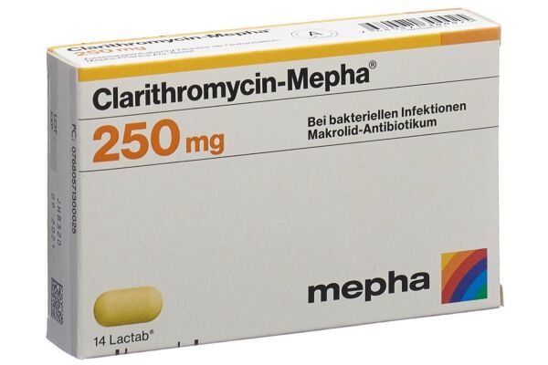 Clarithromycin-Mepha Lactab 250 mg 20 pce