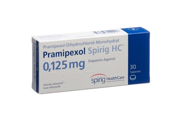 Pramipexole Spirig HC cpr 0.125 mg 30 pce