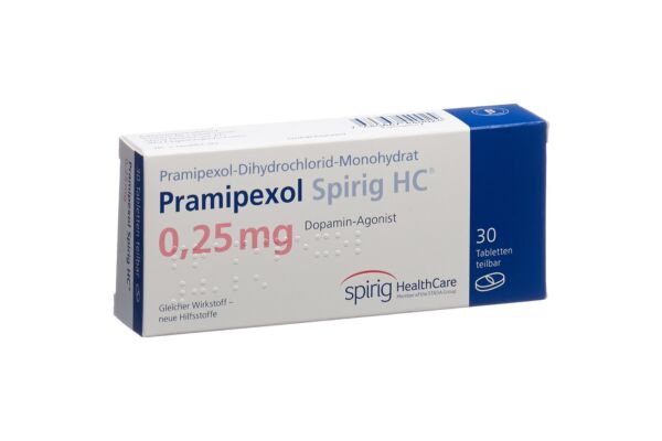 Pramipexole Spirig HC cpr 0.25 mg 30 pce