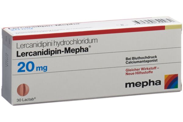 Lercanidipin-Mepha Lactab 20 mg 100 Stk
