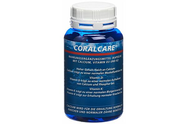 Coralcare Calcium caps 750 mg vitamine D3 + K2 bte 120 pce
