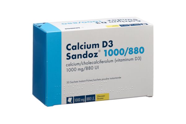 Calcium D3 Sandoz pdr 1000/880 sach 30 pce