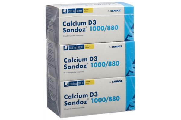 Calcium D3 Sandoz pdr 1000/880 sach 90 pce