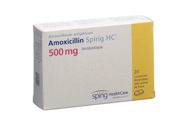 Amoxicilline Spirig HC cpr disp 500 mg 20 pce