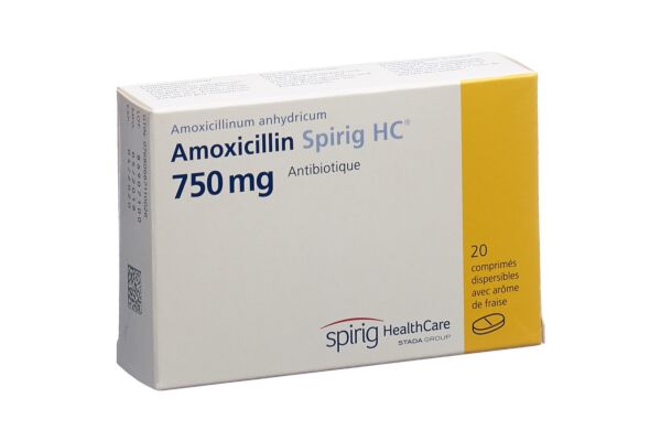 Amoxicillin Spirig HC Disp Tabl 750 mg 20 Stk