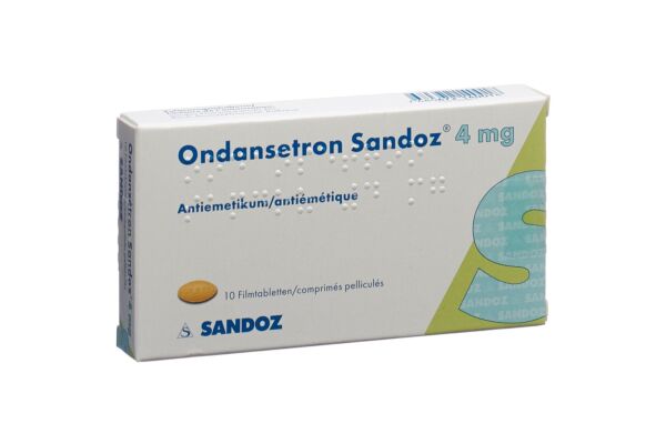 Ondansetron Sandoz Filmtabl 4 mg 10 Stk