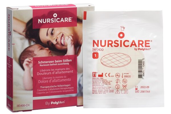 PolyMem NursiCare pad pour soin de plaie allaitement Ø63mm 6 pce