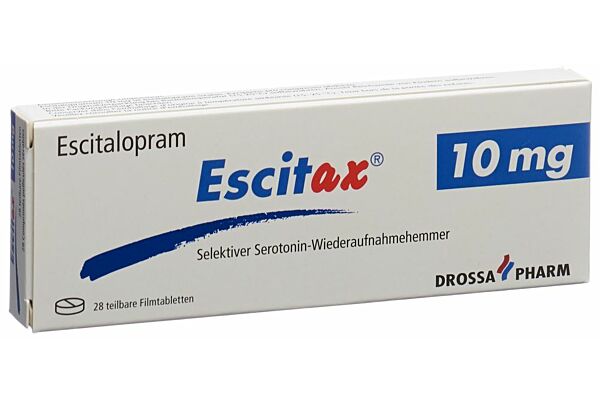 Escitax cpr pell 10 mg 28 pce