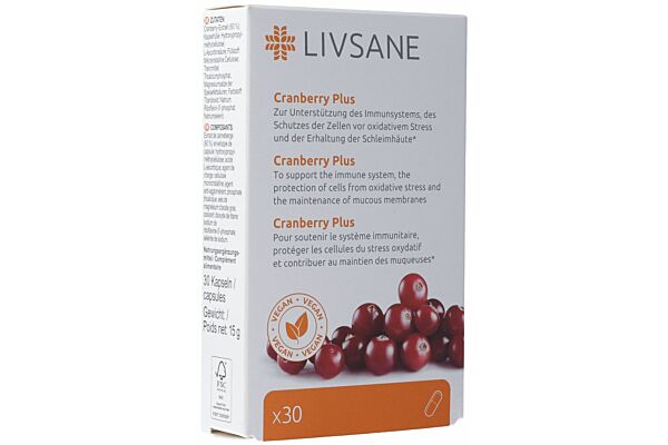 Livsane Cranberry Plus caps 30 pce