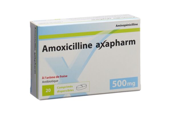 Amoxicilline axapharm cpr disp 500 mg 20 pce