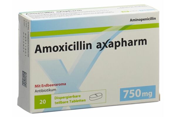 Amoxicillin axapharm Disp Tabl 750 mg 20 Stk