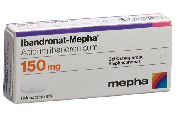 Ibandronat-Mepha 150 mg comprimés mensuels 3 pce