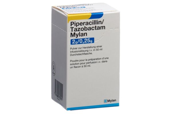 Piperacillin Tazobactam Mylan 2 g/0.25 g Durchstf