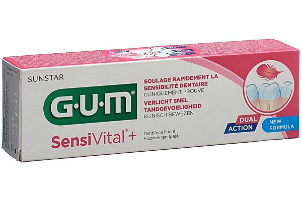 GUM SensiVital+ dentifrice tb 75 ml
