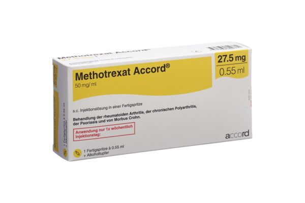 Methotrexat Accord Inj Lös 27.5 mg/0.55ml Fertigspritze 0.55 ml