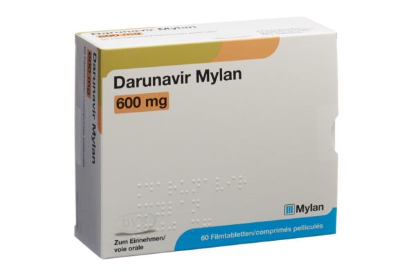 Darunavir Mylan Filmtabl 600 mg 60 Stk