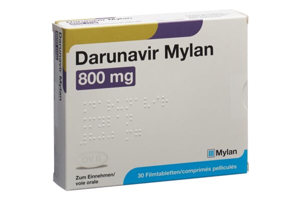 Darunavir Mylan Filmtabl 800 mg 30 Stk