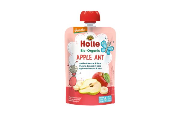 Holle Apple Ant - Pouchy Apfel & Banane mit Birne 100 g