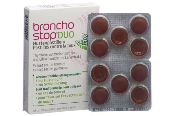Bronchostop DUO pastilles contre la toux 20 pce
