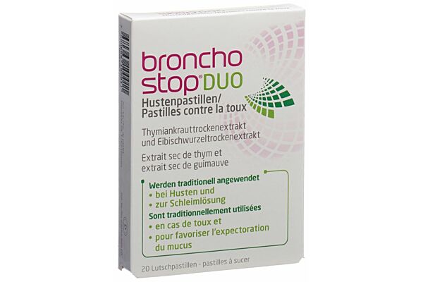 Bronchostop DUO pastilles contre la toux 20 pce