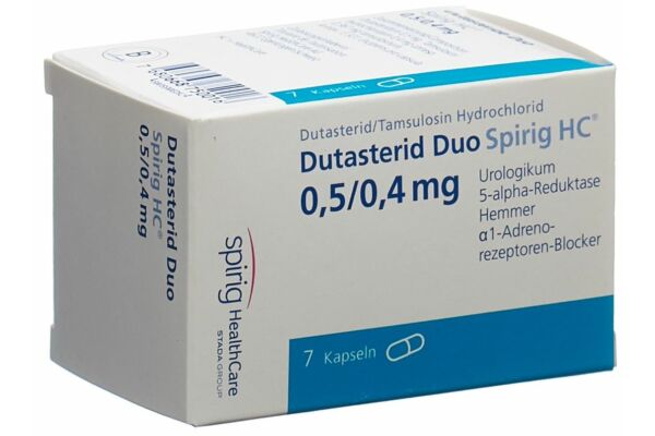 Dutastéride Duo Spirig HC caps 0.5 mg/0.4 mg bte 7 pce