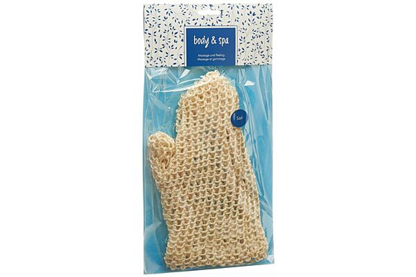 Herba gant de massage en sisal tricoté maille fine