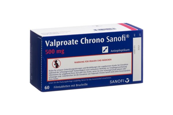 Valproate Chrono Sanofi cpr pell 500 mg 60 pce