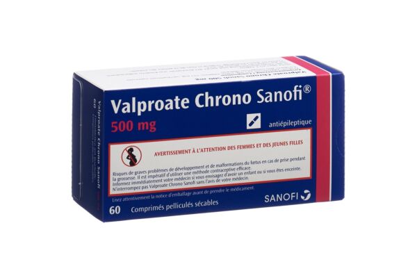 Valproate Chrono Sanofi cpr pell 500 mg 60 pce