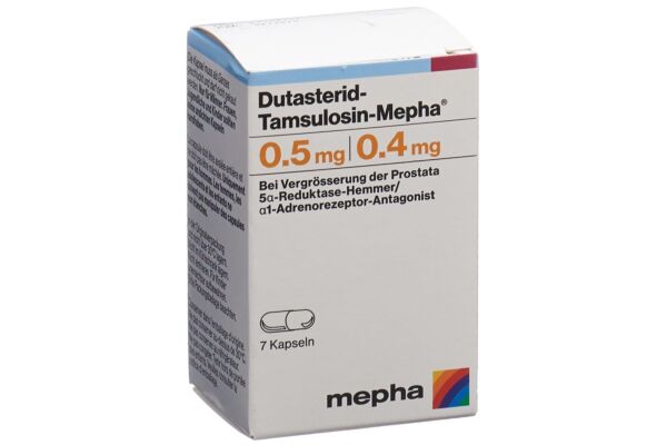 Dutasterid-Tamsulosin-Mepha Kaps 0.5/0.4 mg Ds 7 Stk