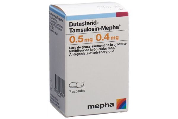 Dutasterid-Tamsulosin-Mepha caps 0.5/0.4 mg bte 7 pce