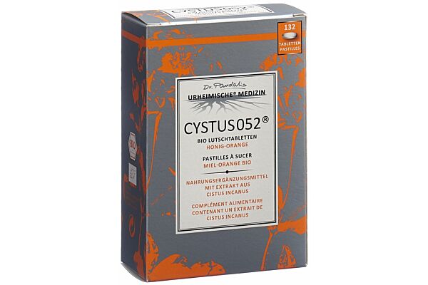 Cystus 052 Bio Lutschtabletten Honig-Orange 132 Stk