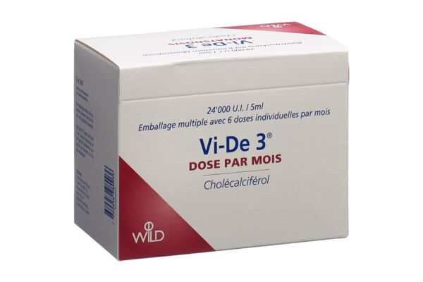 Vi-De 3 dose par mois solution buvable 24000 UI/5ml 6 fl 5 ml