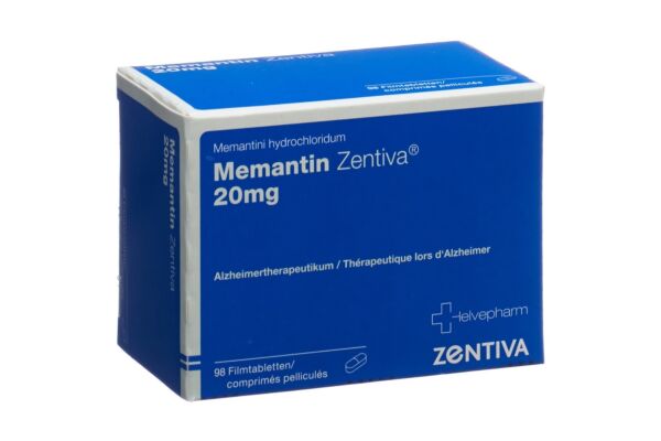 Memantin Zentiva cpr pell 20 mg 98 pce
