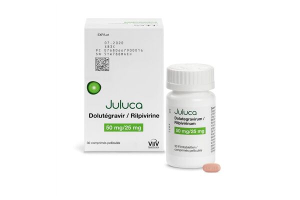 Juluca Filmtabl 50/25 mg Ds 30 Stk