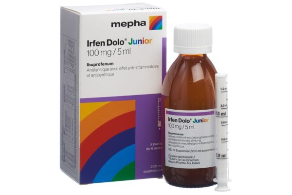 Irfen Dolo Junior Susp 100 mg/5ml Fl 200 ml