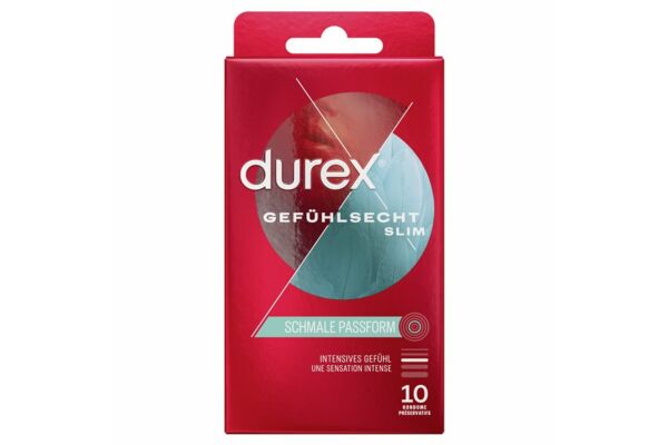 Durex préservatif sensoriel Slim fit 10 pce