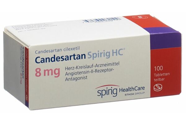 Candésartan Spirig HC cpr 8 mg 100 pce