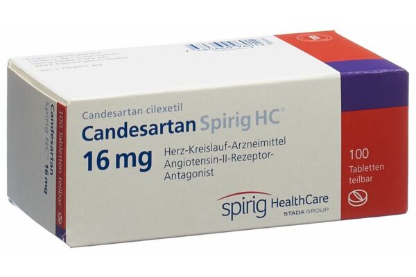 Candésartan Spirig HC cpr 16 mg 100 pce
