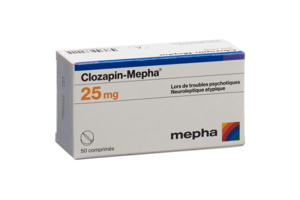 Clozapin-Mepha Tabl 25 mg 50 Stk